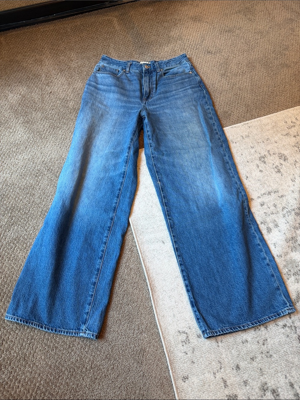 Madewell Curvy Super Wide Leg Jeans 29